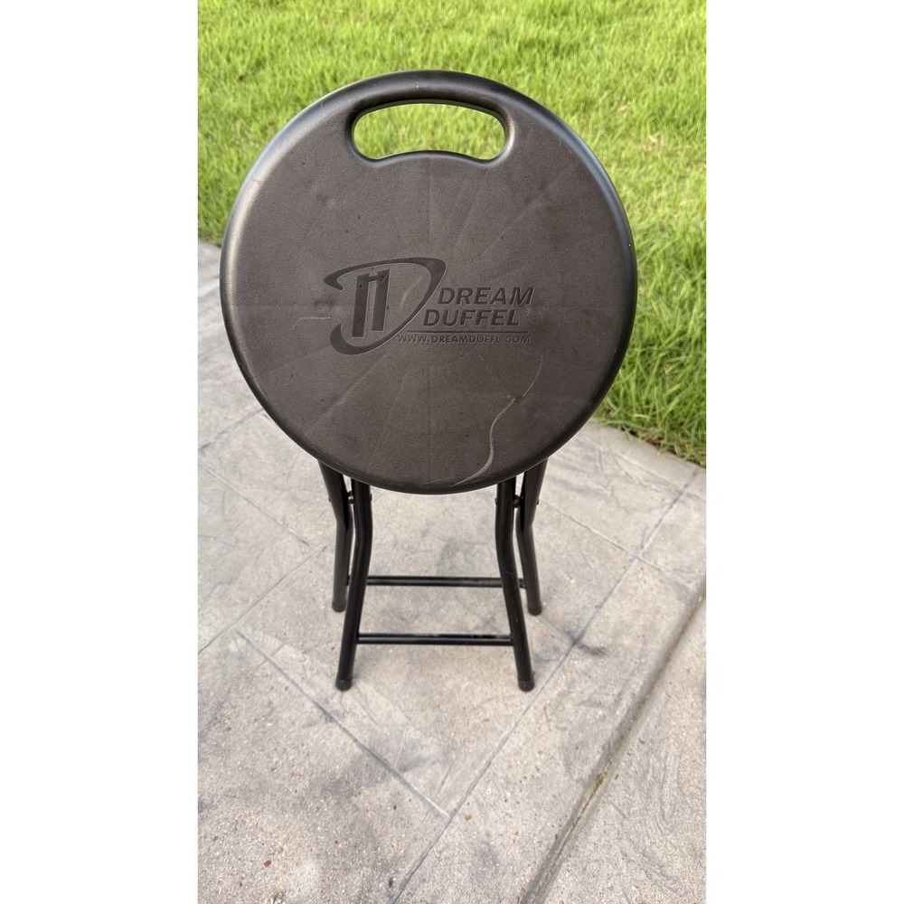 Black Dream Duffel Folding Stool (Portable Chair)